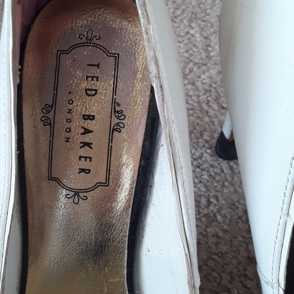 🐖Well loved white heels ted baker size 37 - Picture 2 of 7